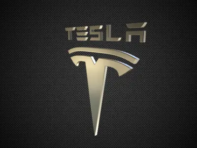 Tesla Logo 3D model by 3dlogoman