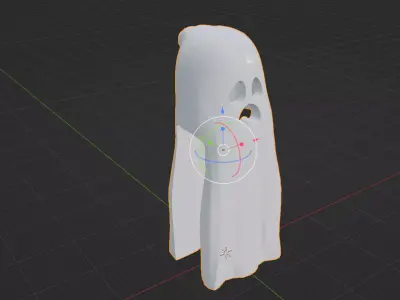 Custom3Dprint Minifigure Accessory - Ghost V1 3D print model