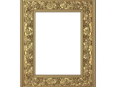 3 carved frames set 3D Model 3D Model Pack