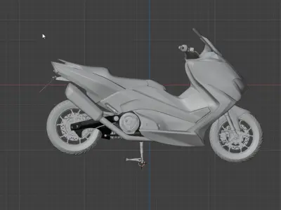 YAMAHA TMAX 3D MODEL 3D model