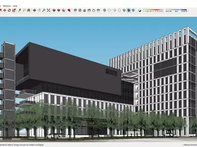 Sketchup Office building H5 3D model