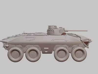 Luchs German WWII Reconnaissance Tank 3D Print Model 3D print model