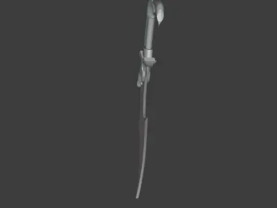Dagger sword Free low-poly 3D model