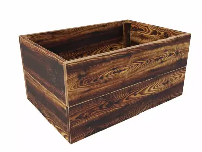 Crate 3d model Low-poly 3D model