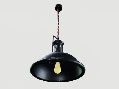 Ceiling lamp Low-poly 3D model 10