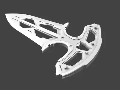 Push Dagger knife 3D model purchase