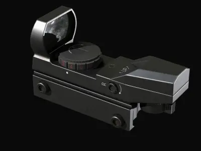 Red dot Reflex  Low-poly 3D model