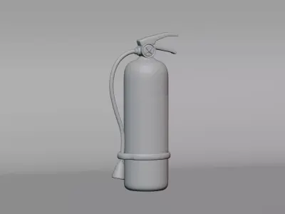 Fire Extinguisher Low-poly 3D model 12