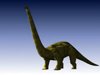 Alamosaur model dinosaur Low-poly 3D model