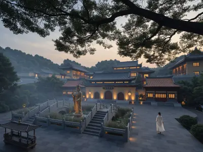 Asian temple Chinese palace historical architecture 3D model