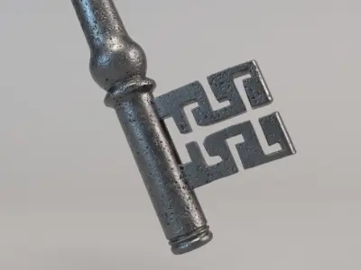 Key Old Vintage 3D model