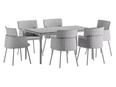 axe woo chair canto table 3D model