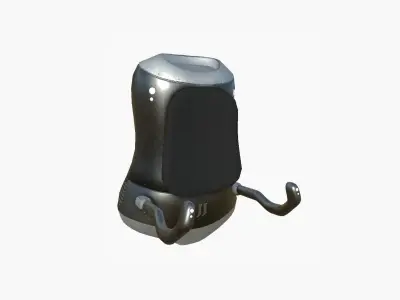 Jetpack J06 Dark Steel - SciFi Character Design Low-poly 3D model
