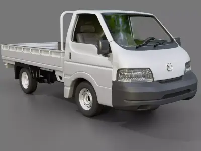 Mazda Bongo Flatbed Truck Free low-poly 3D model