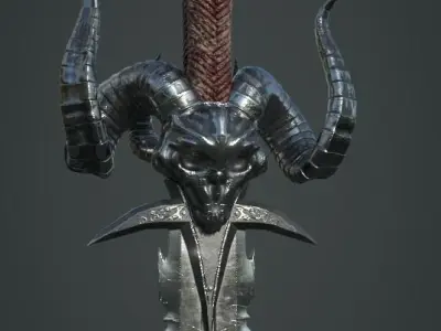 Sword of the dead Low-poly 3D model