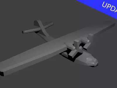 US PBY Catalina Flying Boat Free 3D print model