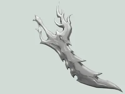 Ice Sword Low-poly 3D model buy