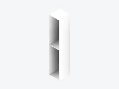 Kinda Locker - Resin - Locka - Double Tier Low-poly 3D model