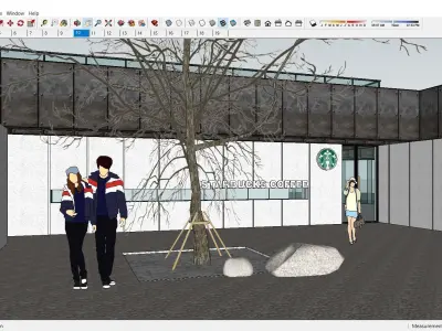 Sketchup Recreational Tourism building 121 Free 3D model