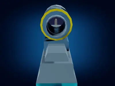 Gun to game PBR low-poly game ready  Free low-poly 3D model
