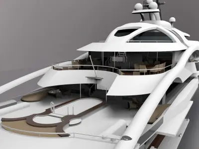 Superyacht II 3D model