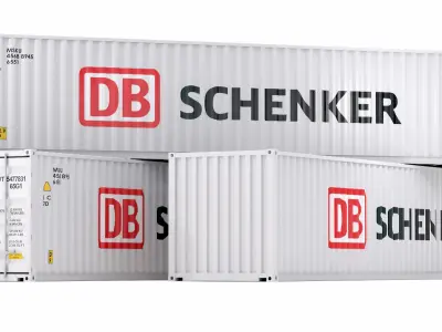 DB Schenker Shipping Container 3D model