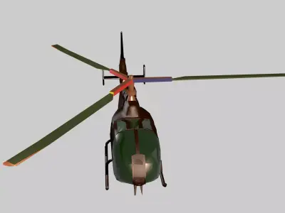 Helicopter Aerospatiale SA 341342 Gazelle 3D model