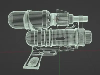 Scifi Gun 3D model buy