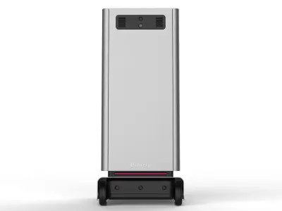 Generic Delivery Robot 01 3 Trays 3D model