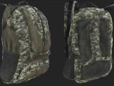 MILITARY BACKPACK 3D model purchase