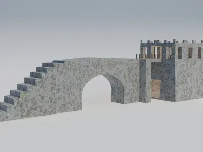 Ancient tower Low-poly 3D model purchase