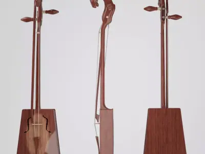 Morin khuur 3D model