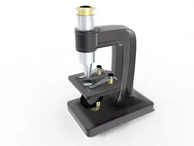 microscope 3D model purchase