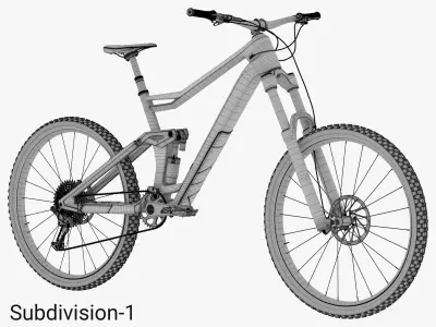 Mountain Bike mtb 3D model 3D model
