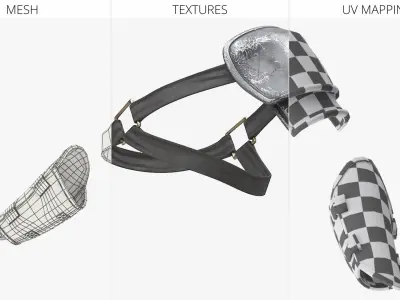  Fantasy Shoulder and Bracers Armor Set Metal 