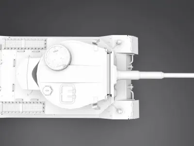 Vk 4501 Tiger Scale model 3D print model