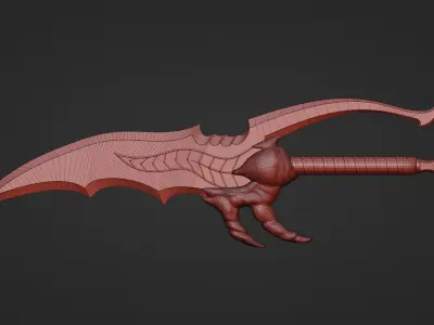 Solo Leveling Dagger Kasaka Venom Fang Low-poly 3D model