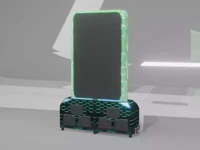 Sci-Fi Device Pack Low-poly 3D model