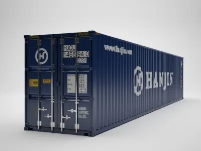 Cargo Container - HANJIN - Contenedor de carga 3D model