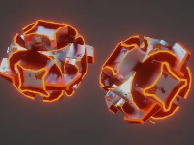 Sci-Fi prop Low-poly 3D model get
