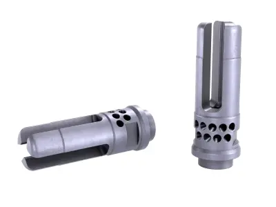 WARCOMP Flash Hider Low-poly 3D model purchase