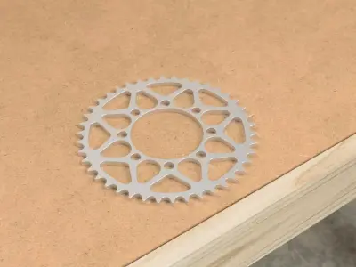 Motorcycle Sprocket Low-poly 3D model