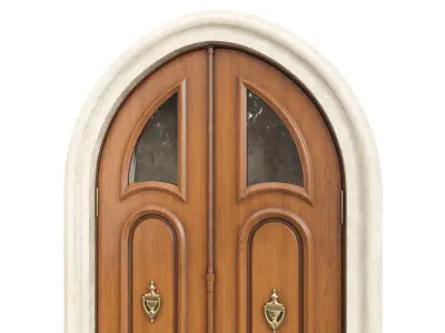 Entrance classic door 117 3D model