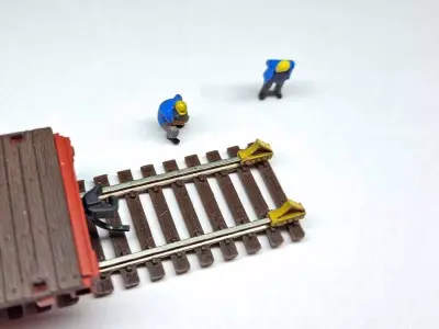 N Scale Wheel Bumper Free 3D model
