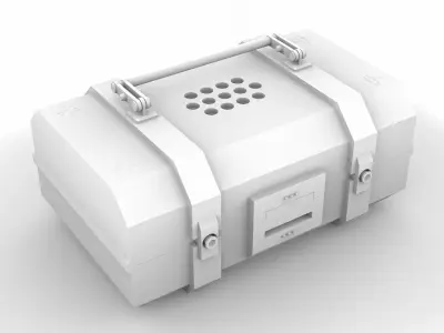 CRATE Low-poly 3D model