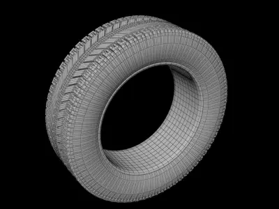 tire-wheel 3d model tire Free 3D model