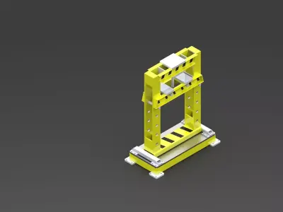 10 ton hydrolic press 3D model
