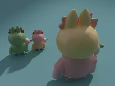 Labubu 02 3D model purchase