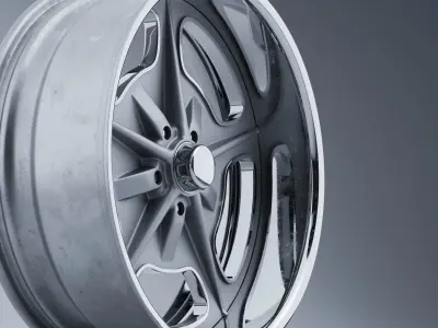 Billet Specialties BONNEVILLE Wheels Low-poly 3D model