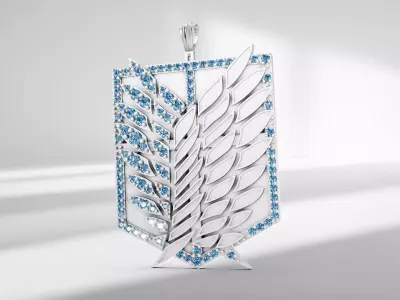 Attack on Titan Pendant Jewelry Pack 3D print model